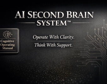 AI Second Brain System™ | Cognitive Operating Manual (Digital PDF Download)