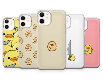 Duck Phone Case Knife Scary Funny Cover for iPhone 17Pro Max, 16, 15, 14, 13, 12, Samsung S26,S25, S24, S23Fe, A16, A56, Pixel 10, 9Pro