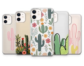 Cactus Phone Case Succulent Desert Cover for iPhone 17Pro Max, 16, 15, 14, 13, 12, Samsung S26,S25, S24, S23Fe, A16, A56, Pixel 10, 9Pro