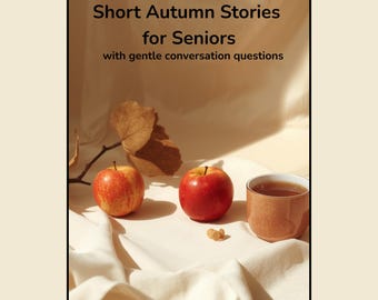 Autumn Stories Printable for Seniors, Dementia Activity, Conversation Pages (Digital Download)