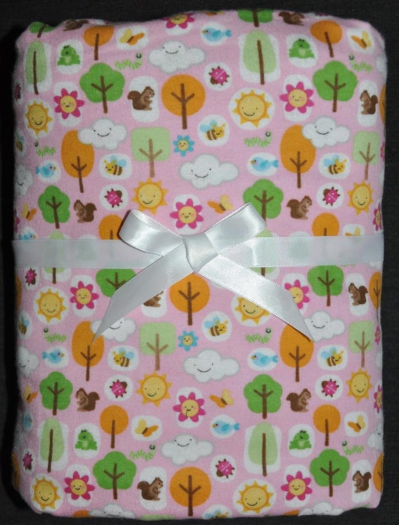 Items similar to Extra Large Flannel Receiving/Swaddle Blanket Pink
