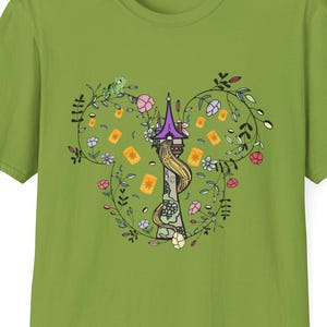Camiseta de princesa Disney, Torre de Rapunzel, Castillo Mágico, faroles, viaje a Disneyland, vacaciones en Disney, crucero, parque temático