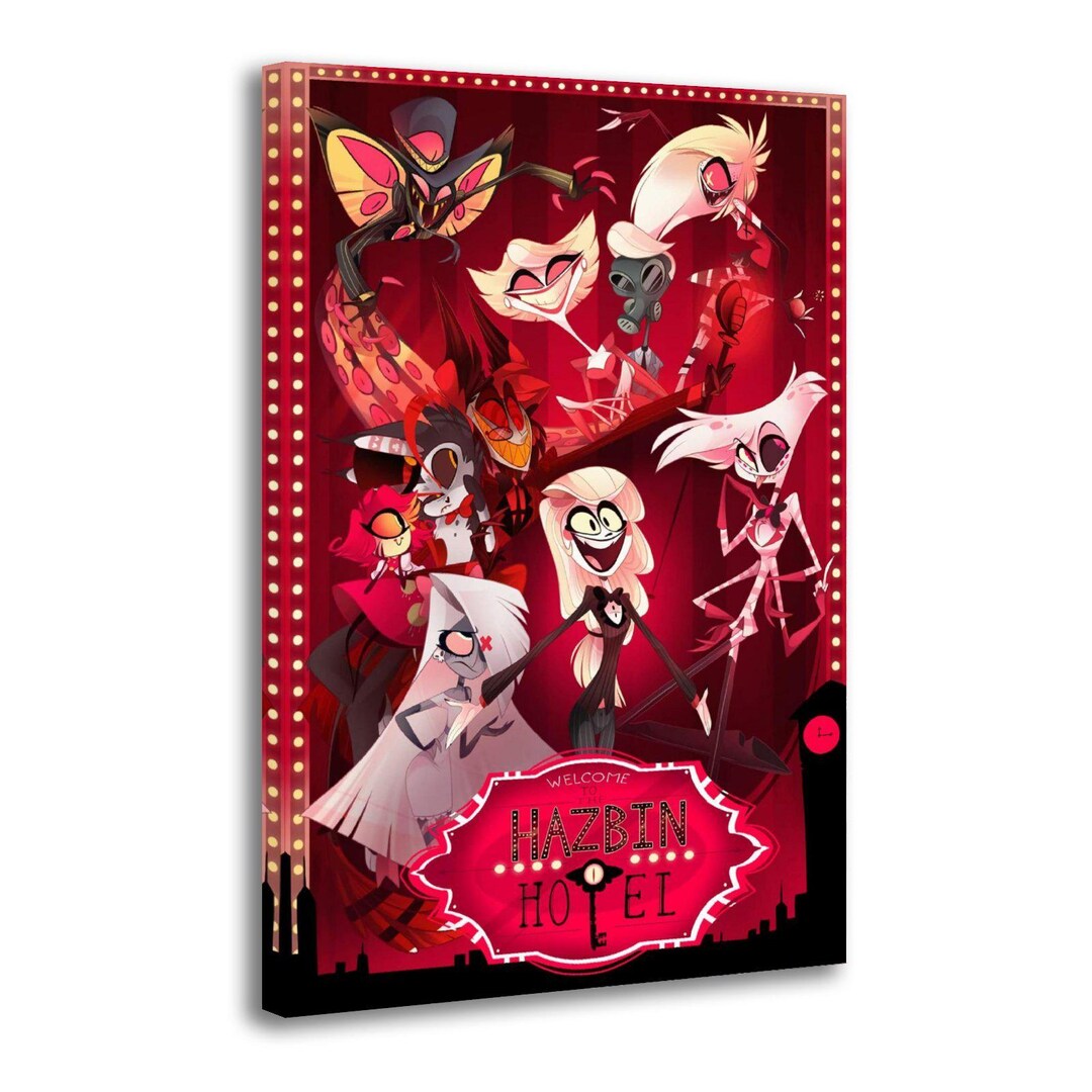Hazbin Hotel Canvas Print, Anime Art - Etsy
