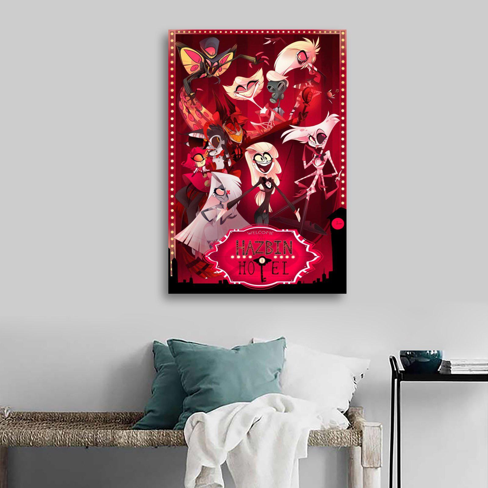 Hazbin Hotel Canvas Print, Anime Art - Etsy