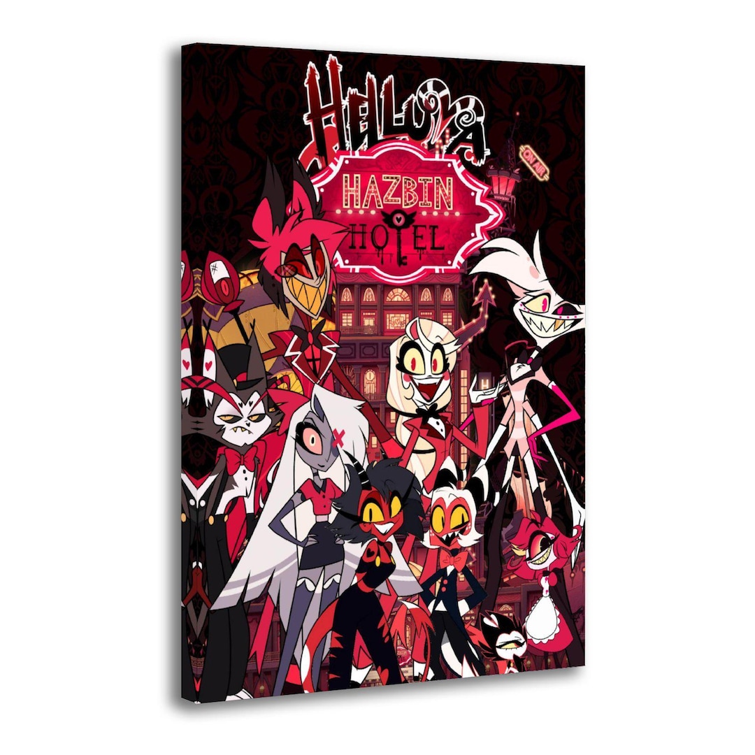 Helluva Boss and Hazbin Hotel Canvas Print Posters Wall Art Painting ...