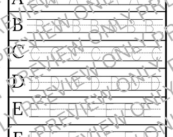 A-Z Alphabet Tracing Worksheet | Preschool & Kindergarten Writing Practice | Printable PDF | Digital Download