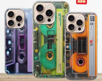 Personalized Cassette Tape Phone Case: Retro 90s Music Design for iPhone, Samsung