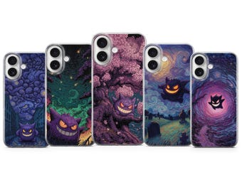 Gengar Pokémon Phone Case – Dark Anime Art Case for iPhone Samsung Pixel