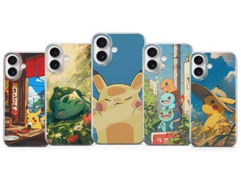 Pokemon Phone Case – Anime Art TPU Cover, iPhone Samsung Pixel