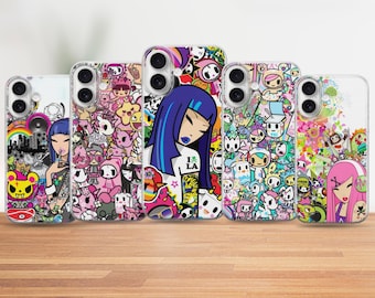 Tokidoki Collage Phone Case – Kawaii Sticker Bomb Cover for iPhone Samsung Pixel