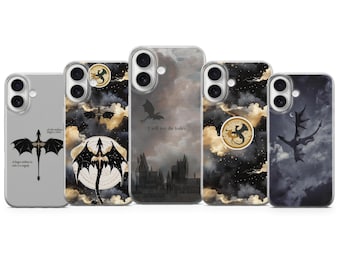 Fourth Wing Dragon Rider Phone Case: Fantasy Book Cover -  iPhone & Samsung