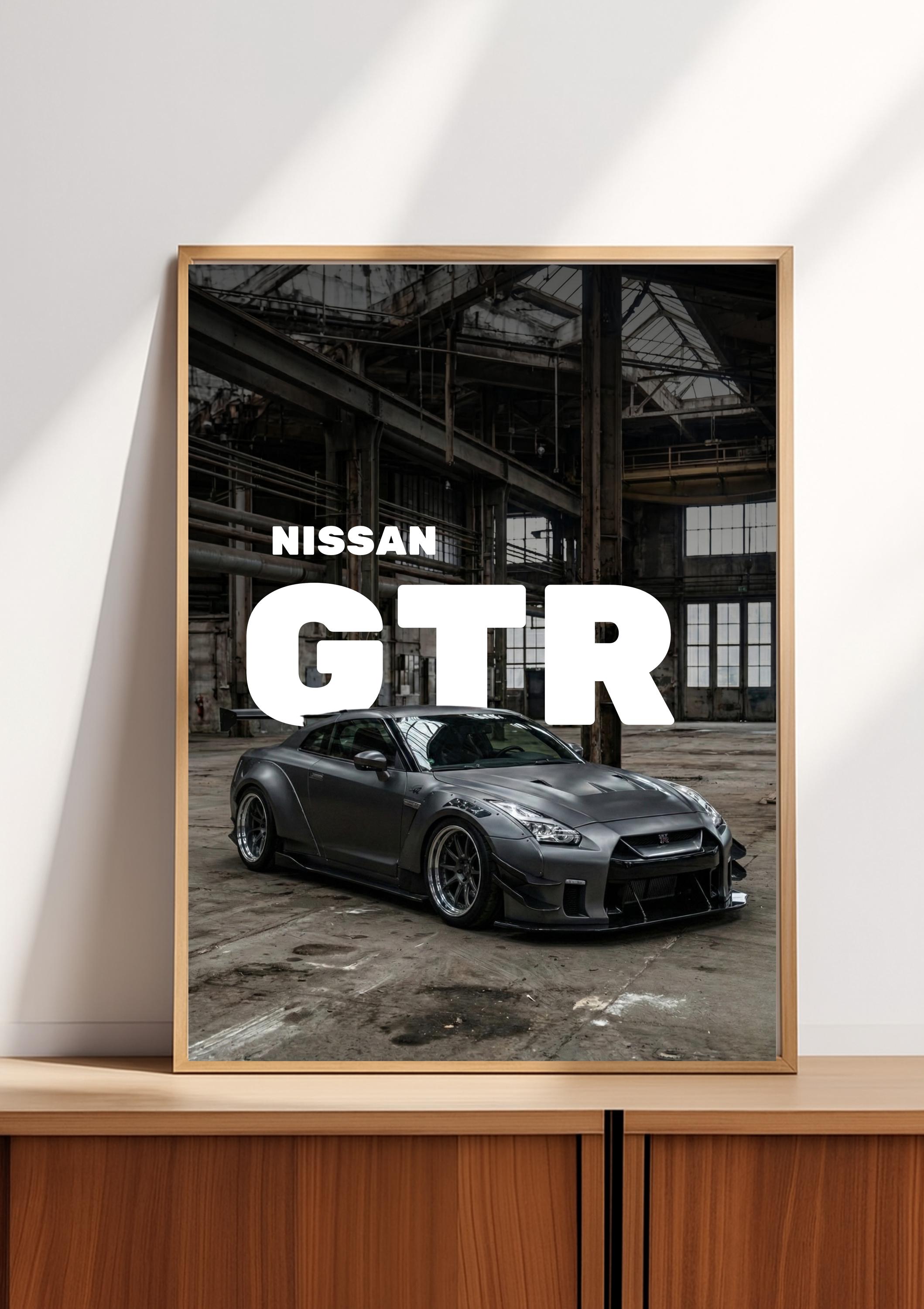 Ca R35 Sign Nissan GTR R35 Poster, JDM Wall Art, Godzilla Print, Industrial ...