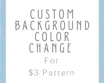 Changement de couleur de motif à 3 dollars | Couleur de fond personnalisée pour les motifs sans raccord