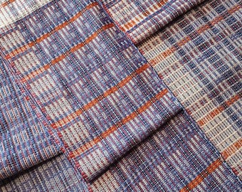 Handwoven bamboo scarf in Bateman boulevard weave