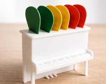 Piano Pick Holder | Guitar Pick Holder 3D Printed | Guitar Accessory Organizer | Gift for Guitarists | Gift for Him