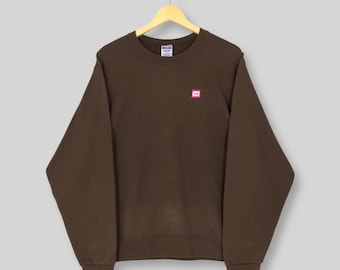 Vintage Dunkin' Donuts Brown Sweatshirt Small Dunkin Donuts USA Embroidered Logo Sweater Dunkin Donuts American Restaurant Crewneck Size S