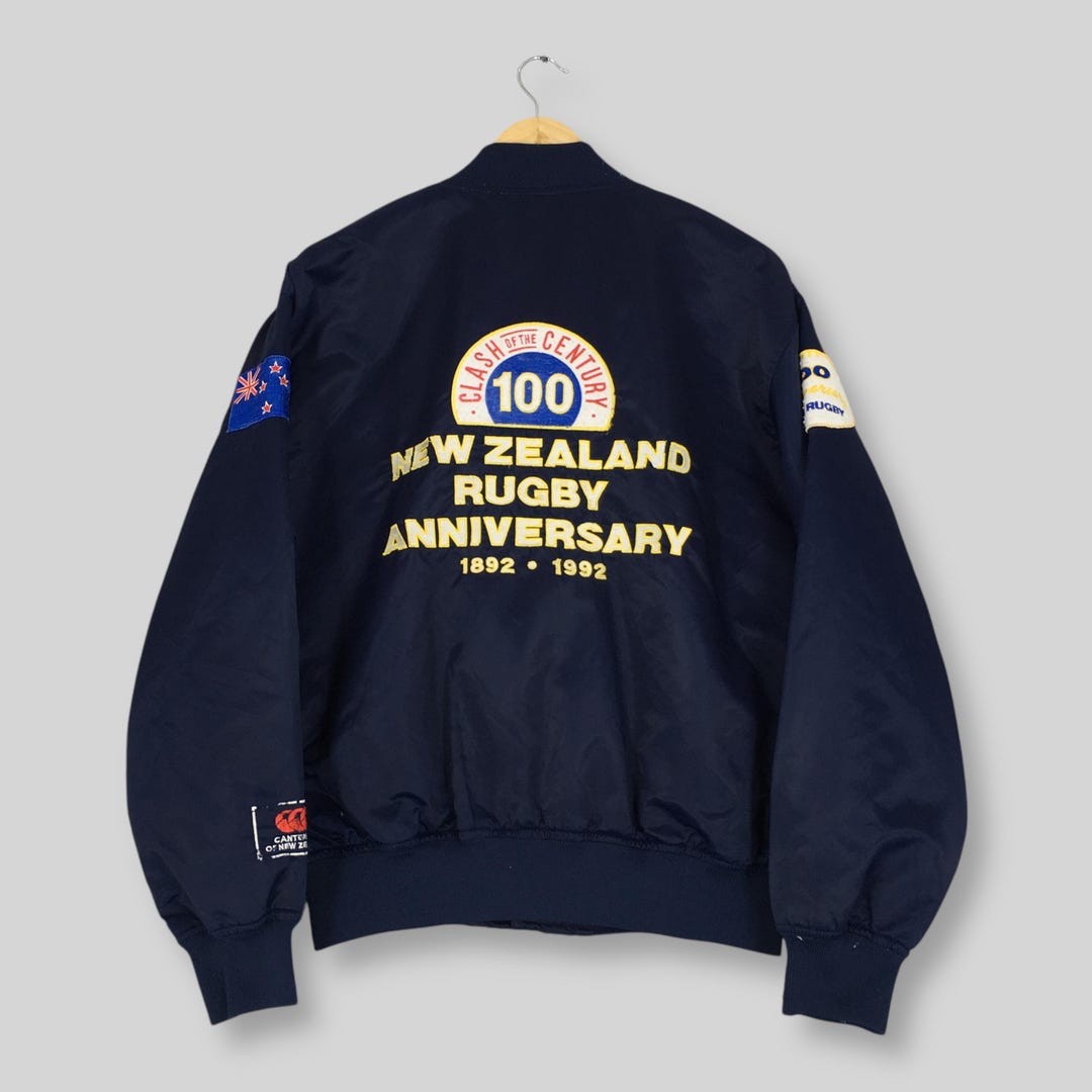 Vintage 90s Canterbury of New Zealand Varsity Jacket Medium 100th