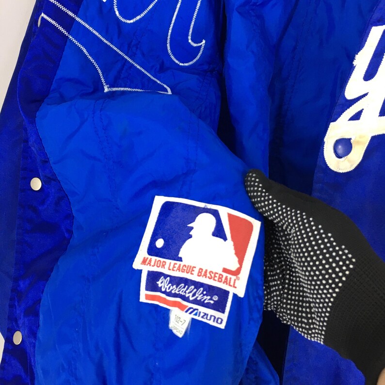 Giacca da stadio vintage dei Kansas City Royals MLB, taglia XL. Giacca ricamata dei Kansas City Royals. Giacca da baseball americana KC Royals, taglia XL. immagine 6