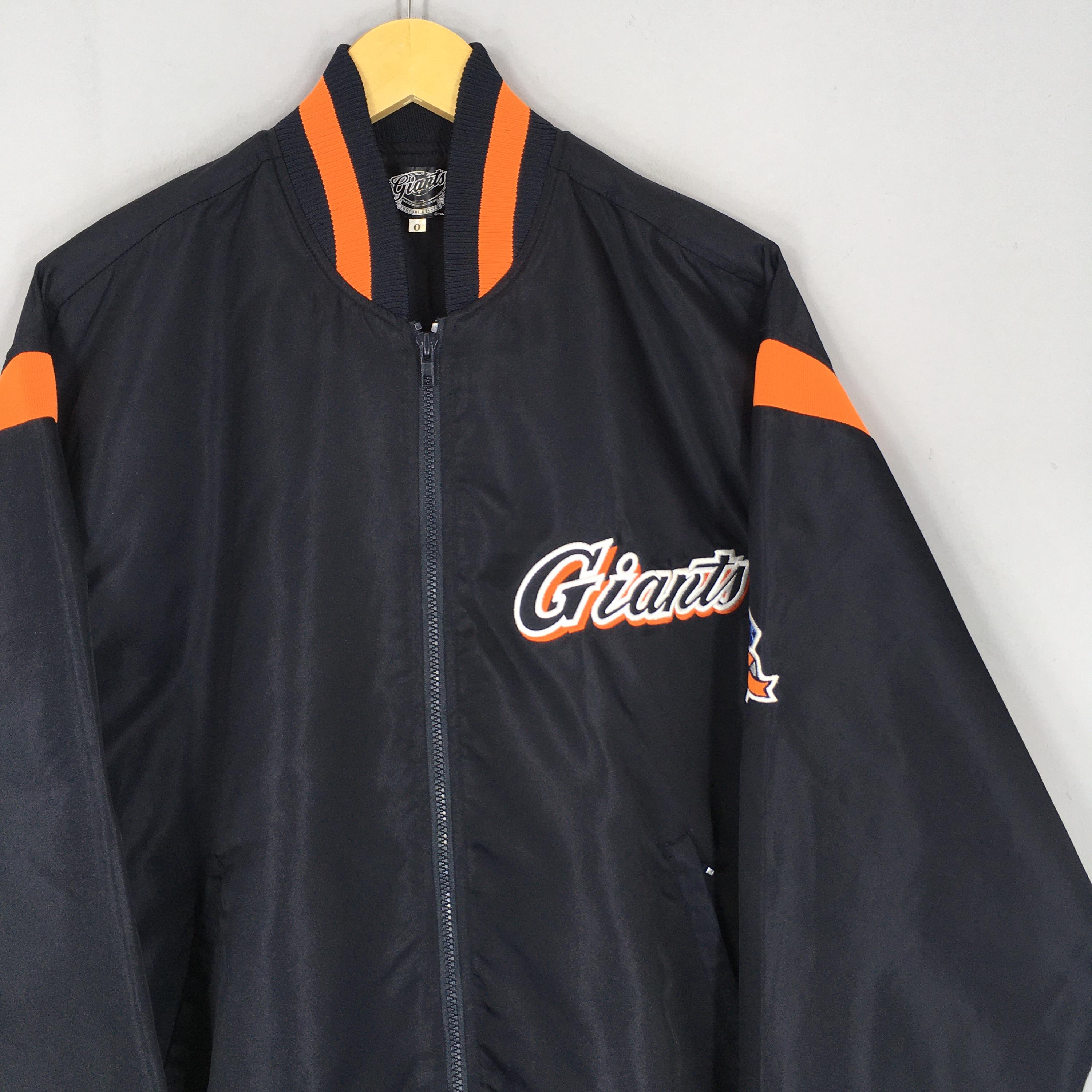 GIANTS ナイロンジャケット オレンジ/ブラック Vintage Yomiuri Giants NPB Stadium Varsity Jacket Large Y2K