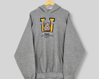 Vintage Disney Grumpy Dopey 7 Dwarfs Hoodie Sweatshirt XXLarge Grumpy Mad Face Sweater Disney Snow Gray Jumper Grumpy Cartoon Pullover XXL