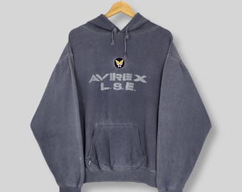 Sudadera con capucha vintage de los años 90 de Avirex Ltd. Usa, mediana, con el logotipo estampado de la USAFA Avirex LSE, jersey de la Fuerza Aérea del Ejército de los EE. UU., talla M