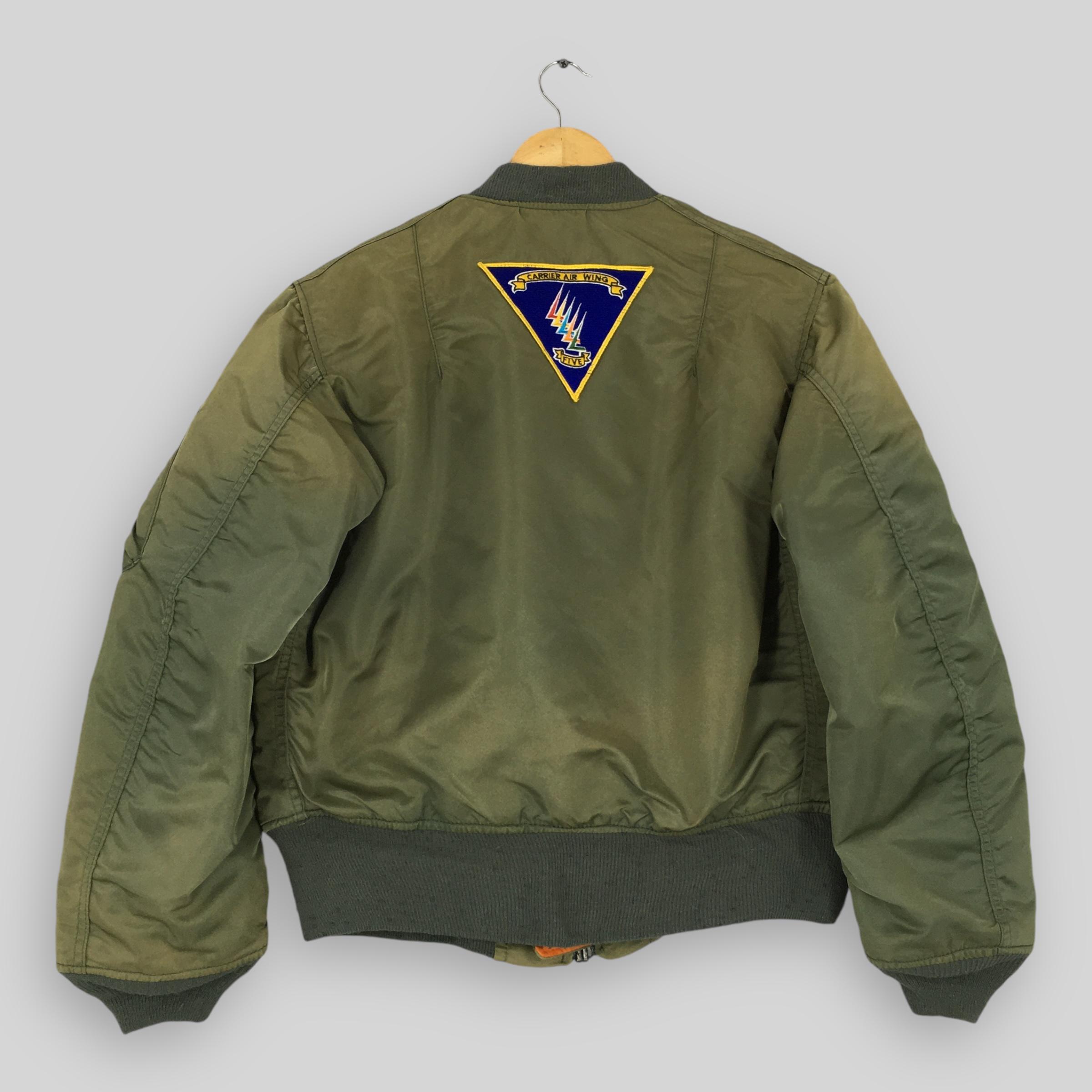 Vintage 1990s Alpha Industries MA-1 Air Force Bomber Jacket Small