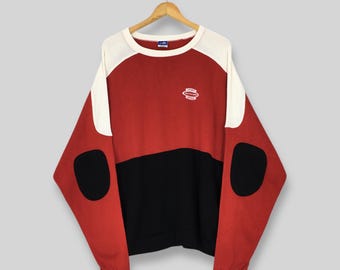 Vintage 90s Dunlop Motorsports Spirit Sweatshirt Medium Dunlop Motorcycle Racing Team Crewneck Dunlop Sport Style Logo Colorblock Sweater M