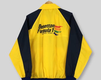 Benetton Formula 1 Racing Team Double Pocket Windbreaker Jacket