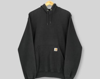 Carhartt WIP Hoodie Sweatshirt klein Vintage Carhartt Patches Logo Pullover Carhartt American Worker Pullover Carhartt Workwear Pullover Größe S