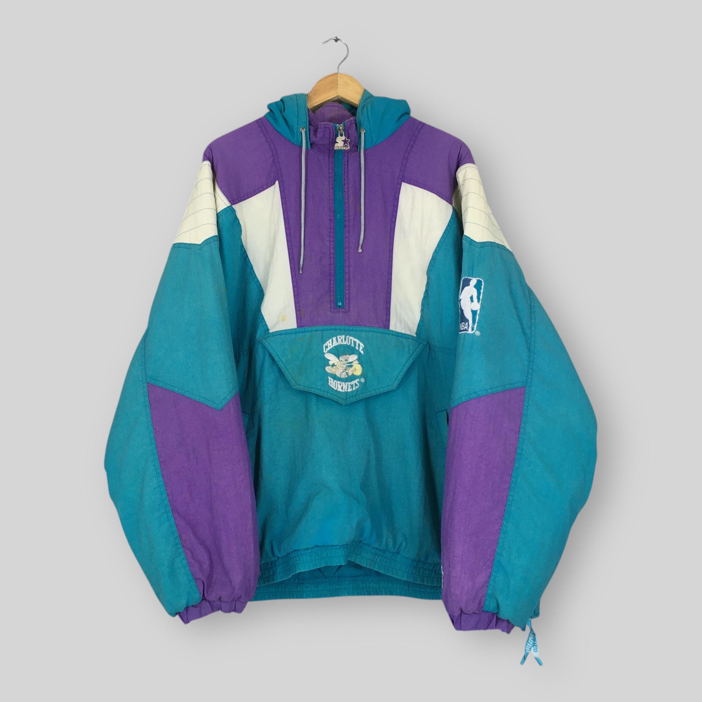 90s NBA ロゴアスレチック シャーロット・ホーネッツ 冬 ウィンド 