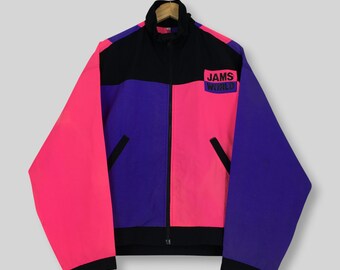 RARE Vintage 90s Jams World Honolulu Hawaii Multicolor Jacket Jams