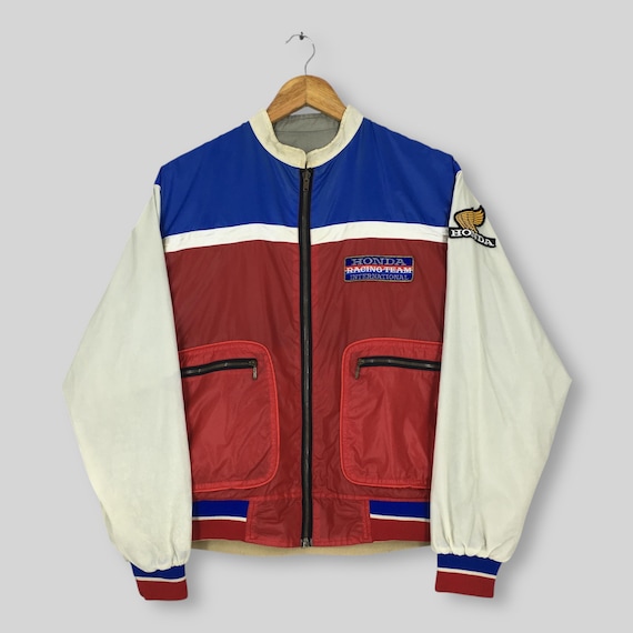 Vintage 90s Honda Racing Team Reversible Jacket Large Honda Racing Team International Jacket Honda Racing Car Racing JDM Japan Jacket Size L