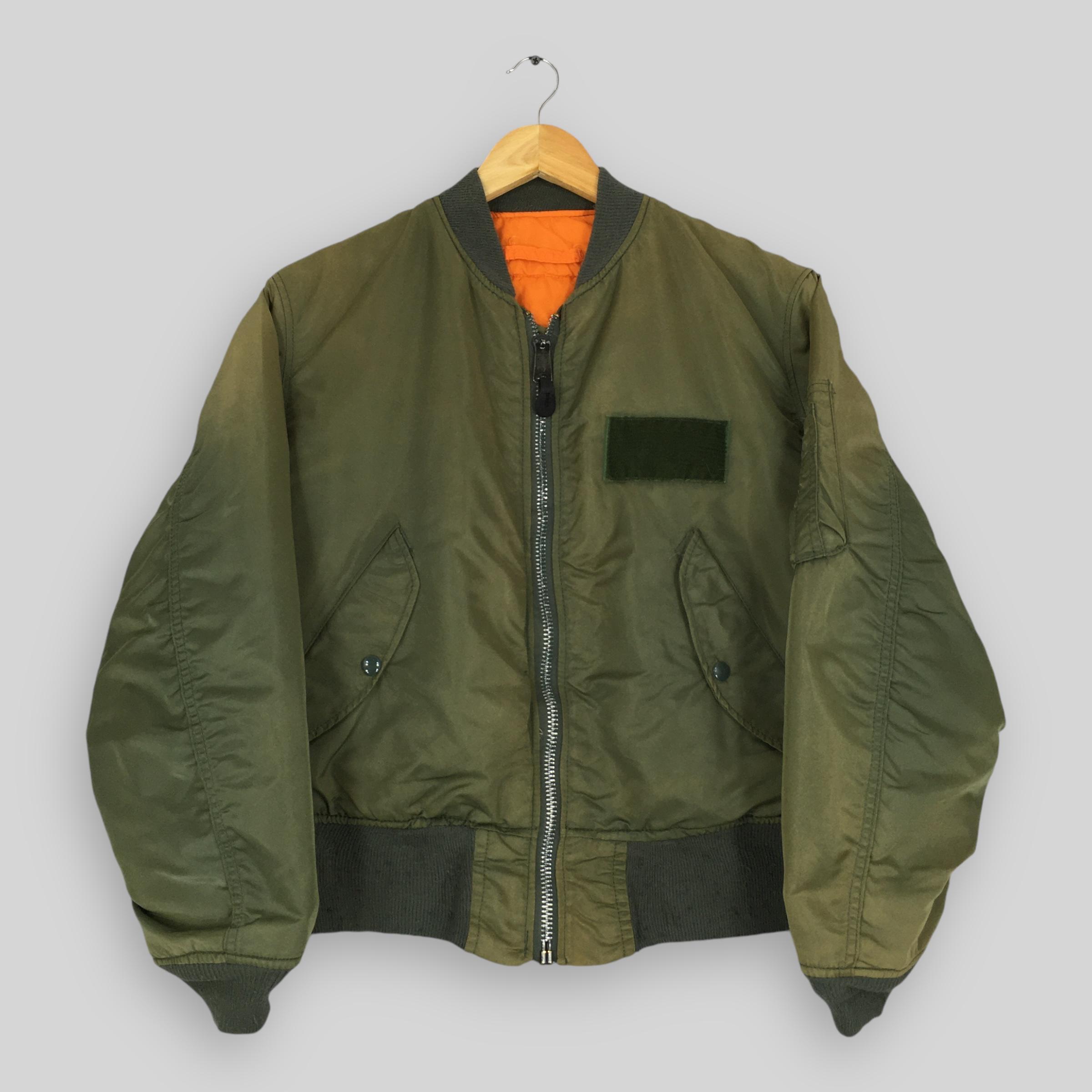 Vintage 1990s Alpha Industries MA-1 Air Force Bomber Jacket Small