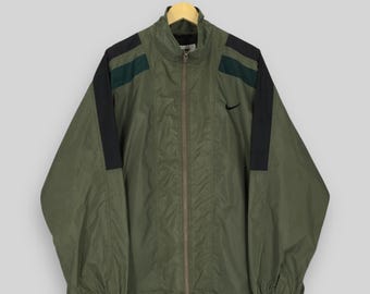 Vintage 1990s Nike Color Block Windbreaker Jacket / 80s 90s Nike