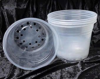 5 pack - 10" clear nursery pot
