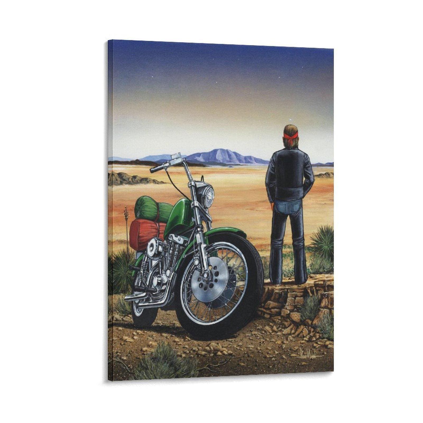 ☆David Mann 70年代バイクアートポスター4枚セット『Kawasaki Z1000