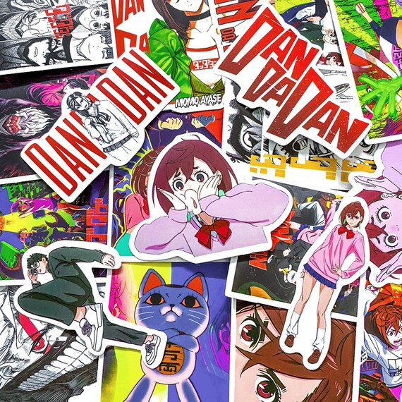 Pack of 50 Dandadan Manga Stickers, Anime Hero Stickers, Action Shonen Stickers, Japan Art Stickers, Waterproof Stickers for Laptop, Phone