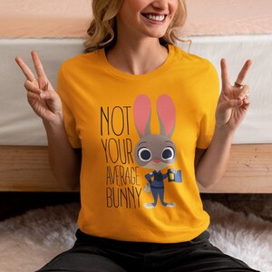Camiseta de Zootopia de Disney, camiseta de Judy Hopps "Conejita normal y corriente", camiseta familiar de Disney, camiseta de Walt Disney World imagen 5