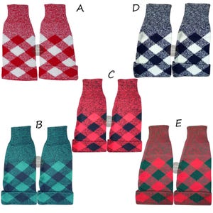 Skotska kiltstrumpor - Tärnade och Argyle-manschetter för pipband och höglandsklänning - Traditionella stickade kiltstrumpor för höglandskläder