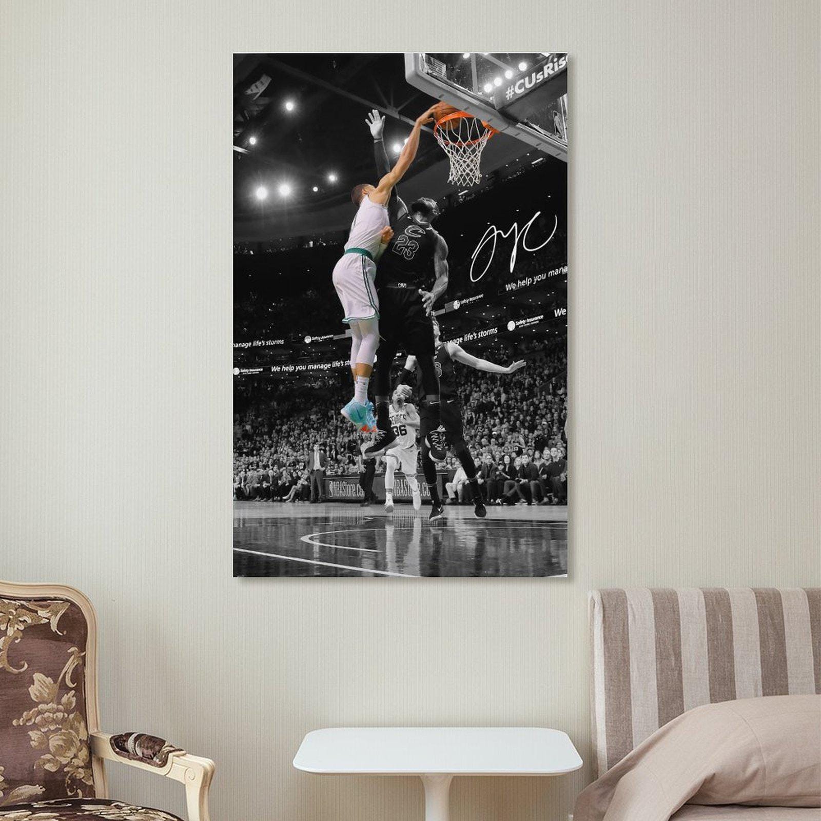 jayson tatum poster lebron