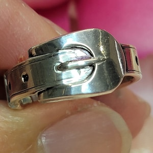 Hausgemachte Sterling Silber Gürtel Ring