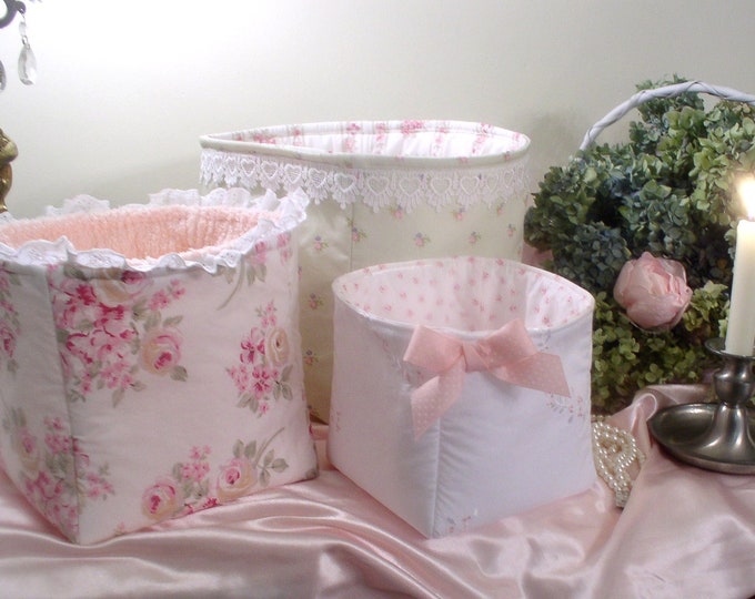 Shabby Cottage Chic Storage Baskets Handmade From Ashwell Simply Shabby