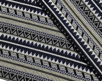 Indigo Blue Thai Woven Cotton Fabric,Tribal Fabric,Native Fabric, Ethnic fabric,Aztec fabric,Craft Supplies 1/2 yard WFF182