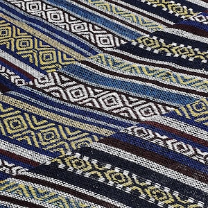 WFF256 Veradacraft Thai Woven Fabric Tribal Fabric Native Cotton Fabric Ethnic fabric Craft fabric Craft Supplies Woven Textile 12 yard