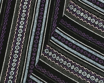 Tela de algodón tejida tailandesa Verada: textil étnico azteca, suministros para manualidades (1/2 yarda) WF285