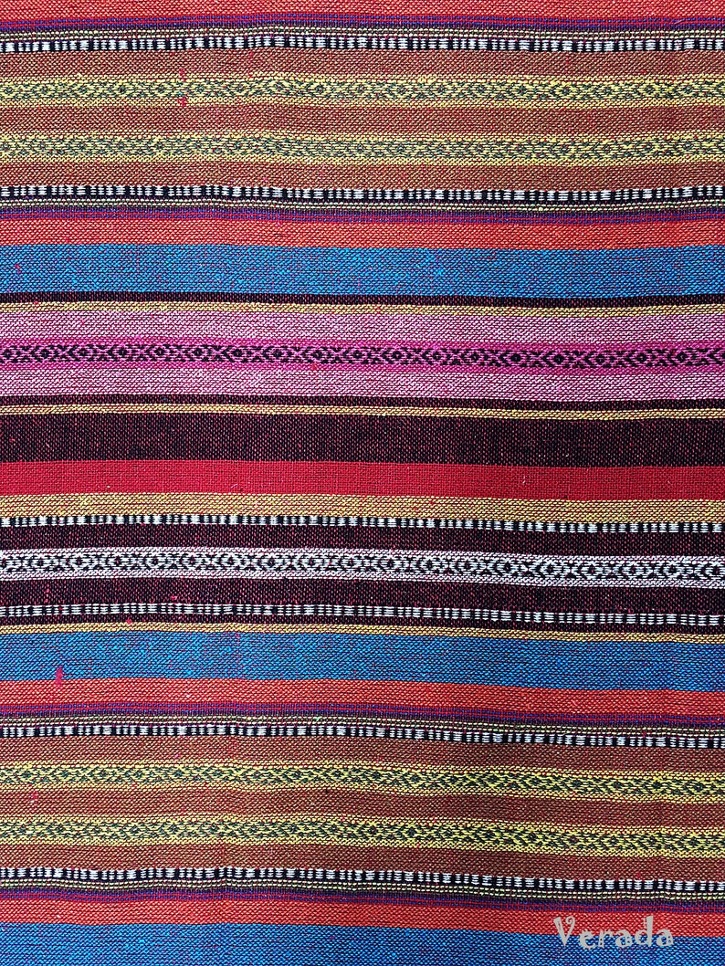 Thai Woven Fabric Tribal Fabric Cotton Native Fabric by 1/2 - Etsy