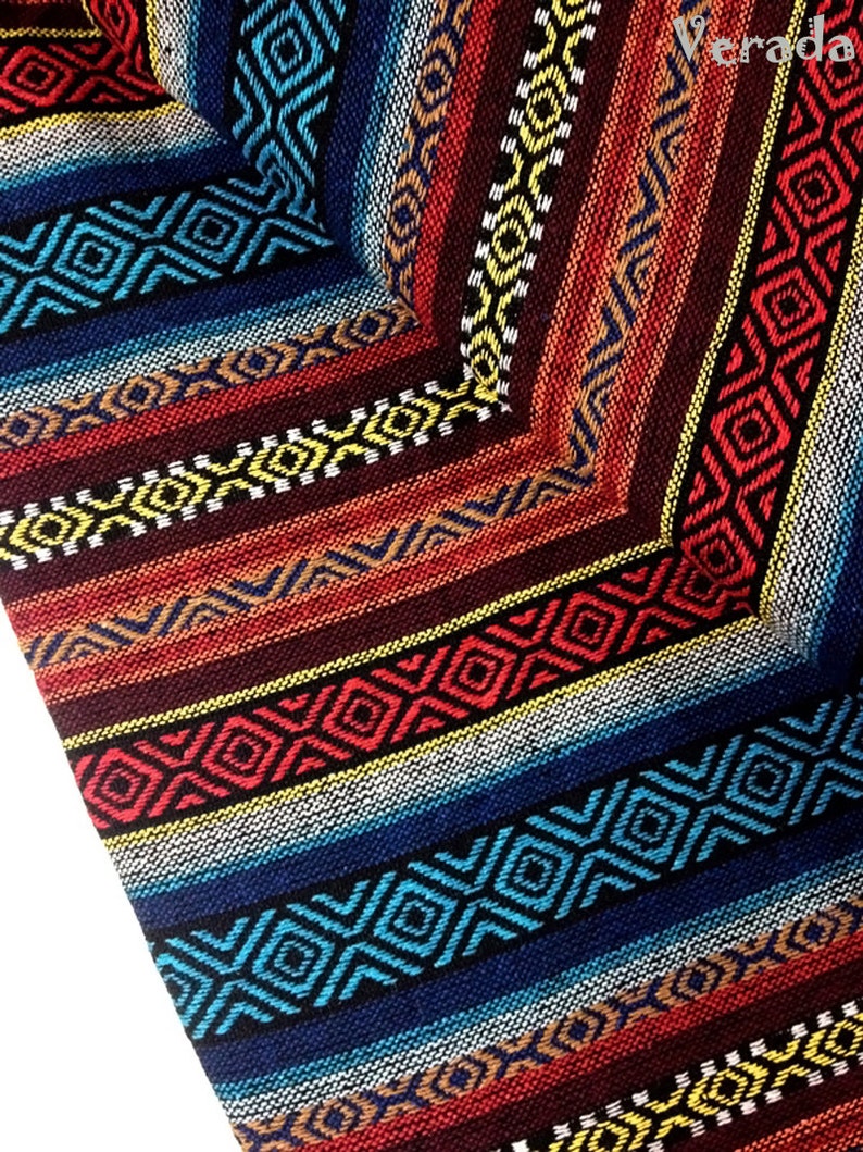 Veradacraft Thai Woven Fabric Tribal Fabric Native Fabric Etsy