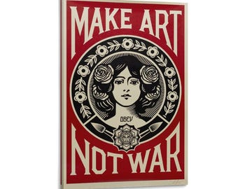 Affiche Shepard Fairey (Obey) - Sérigraphie Vintage - Très Bon état