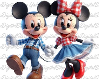 Retro Mickey Mouse PNG: Disney Mickey And Minnie Mouse, Mickey Mouse Design, Birthday Party, Family Png