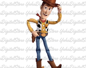 Toy Story Woody-clipart, cartooncowboy, png (digitale download)